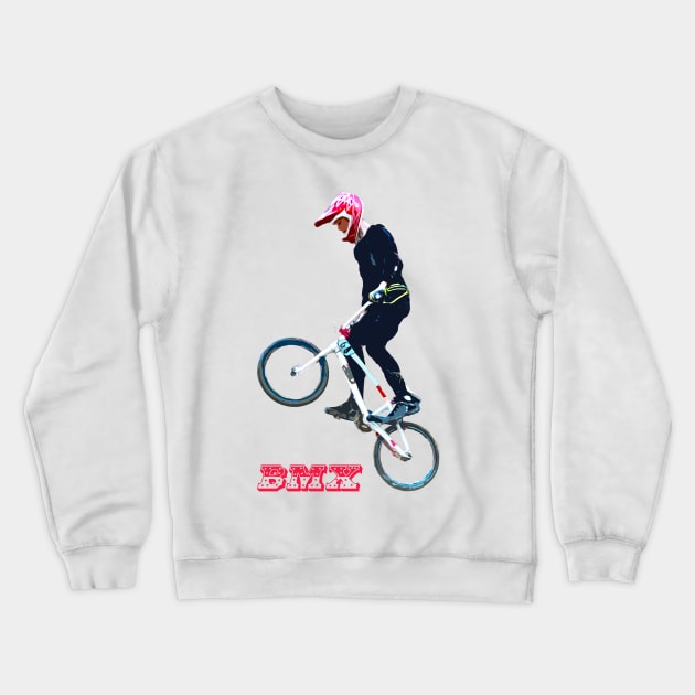 bmx Crewneck Sweatshirt by rickylabellevie